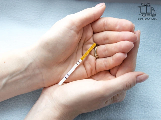 100 strisce reattive ovulazione sensibili all'affare larghe 25 mIU 3,5 mm test di fertilità Regno Unito