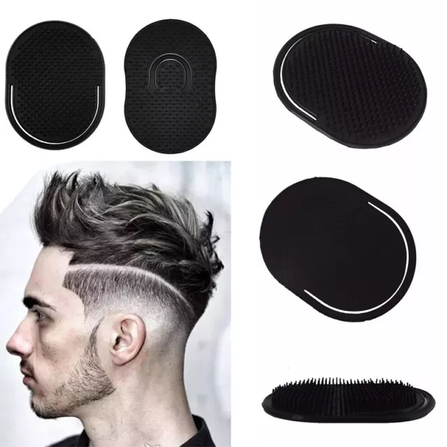 Peigne À Cheveux De Poche Pour Hommes Brosse À Barbe Moustache Paume Cuir #