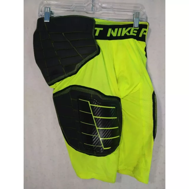 Nike Pro Combat Hyperstrong Football Girdle Shorts Volt Green 584386 NWT -  Large