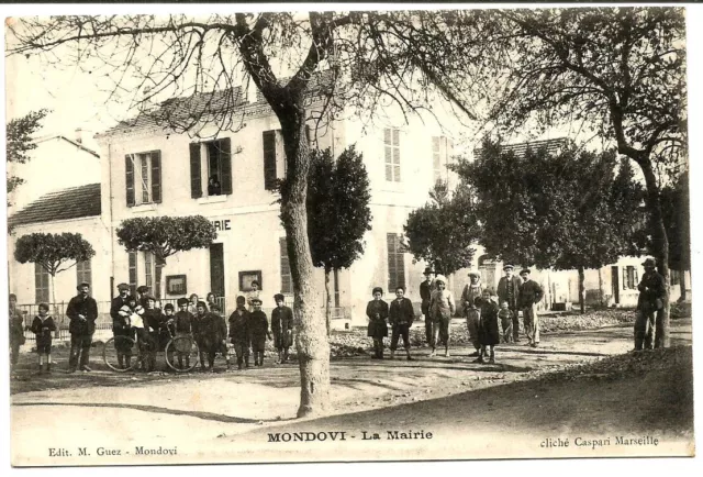 Algérie,Mondovi (Dréan) La Mairie. CPA très animée. Rare++++.