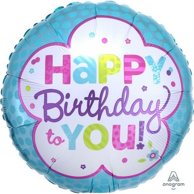 Amscan Nero Happy Birthday a Voi Lamina Palloncino 43.2cm Anagramma Amscan 3211501 