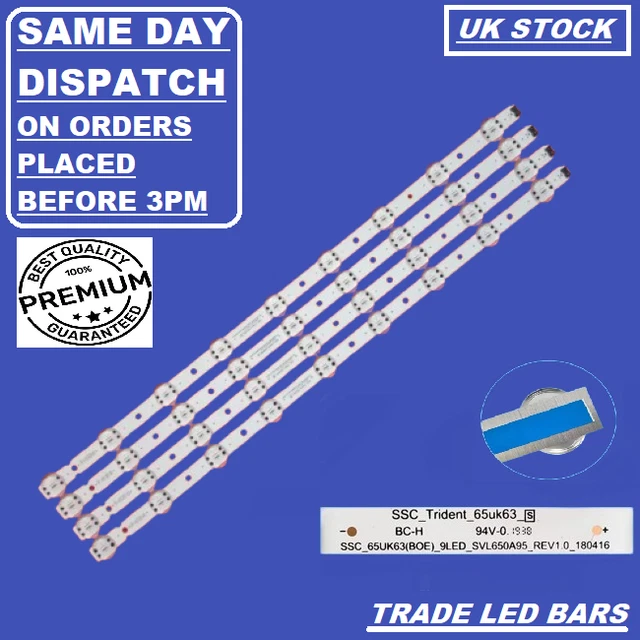 Kit Strisce LED Per TV LG 49UJ635V 49UJ634V 49UJ630V 49UK6200 – Ricambio Originale 2023
