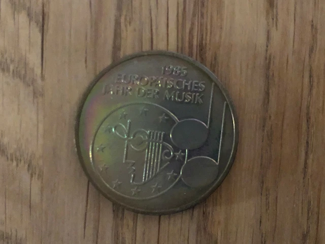 5 DM 1985 F, Europ. Jahr der Musik 1985. s. Originalfotos