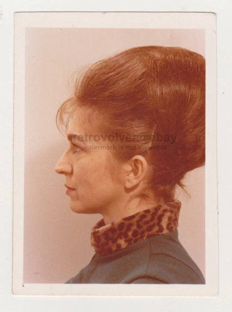 Pretty Cute Young Woman Attractive Lady Girl Unusual Weird Hair Snapshot Photo