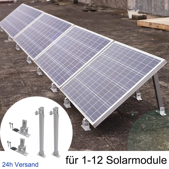 SOLAR PANEL MOUNT Universal Solar Module Flat Roof Mounting Angle ...