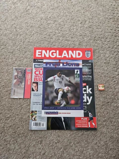 England vs Jamaica Official Match Programme Friendly 2006, Fanzine & More