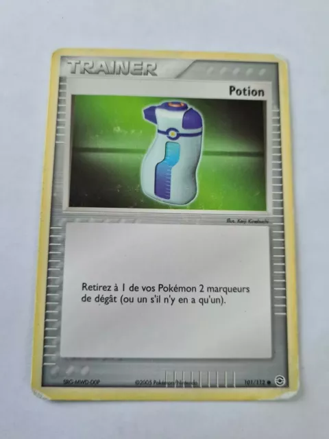 Carte Pokemon Francaise potion 101/112 ex feu rouge et vert feuille