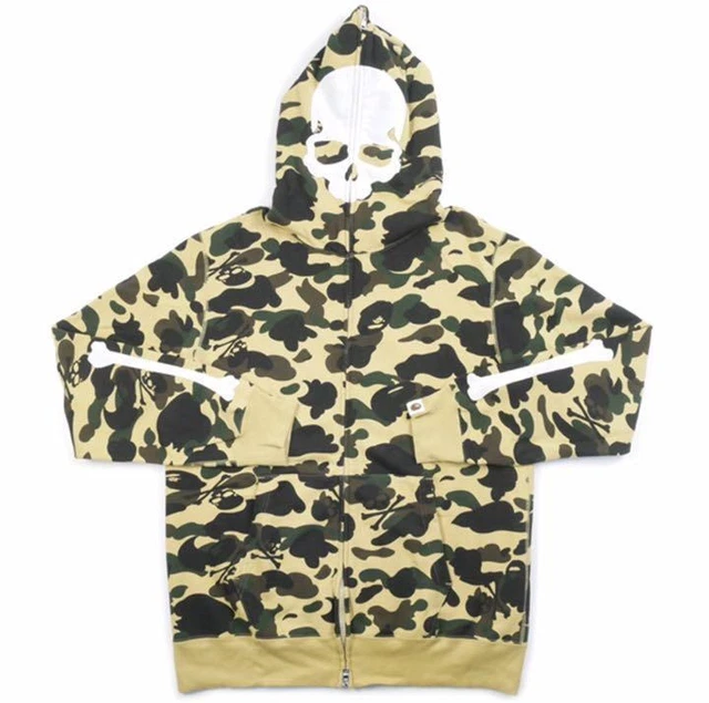 A Bathing Ape x mastermind Japan 1st Camo Full Zip Hoodie Size XL New
