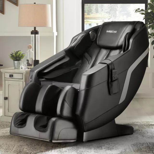 Electric Heated Massage Chairs Recliner Full Body Shiatsu Home Cinema Sofa Black