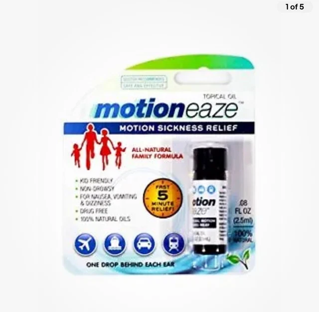 MotionEaze Sickness Relief, All-Natural Topical Liquid, 2.5 ml