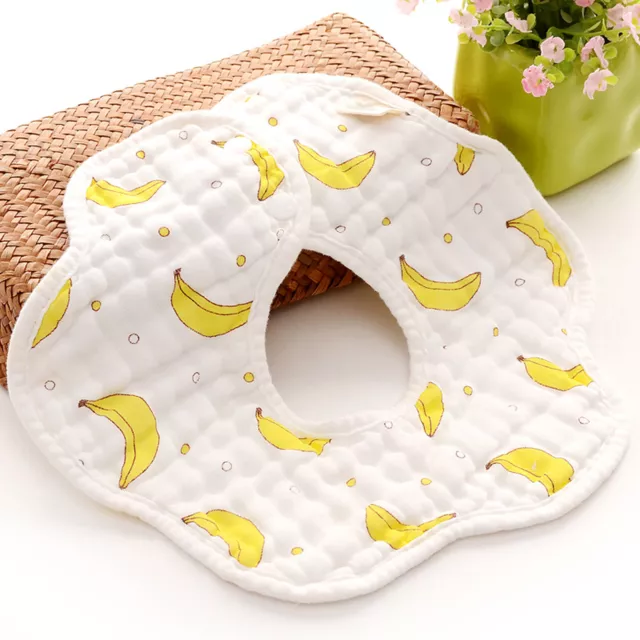 Drool Bibs Fashionable 360 Degree Rotatable Baby Feeding Saliva Towel Soft