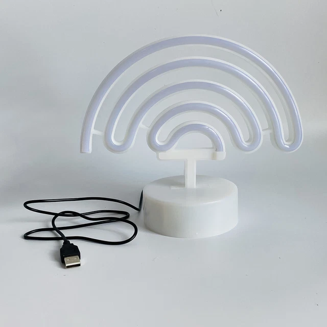 NEON SIGN LED Rainbowshaped Neon Light Battery/USB Powered Colorful
