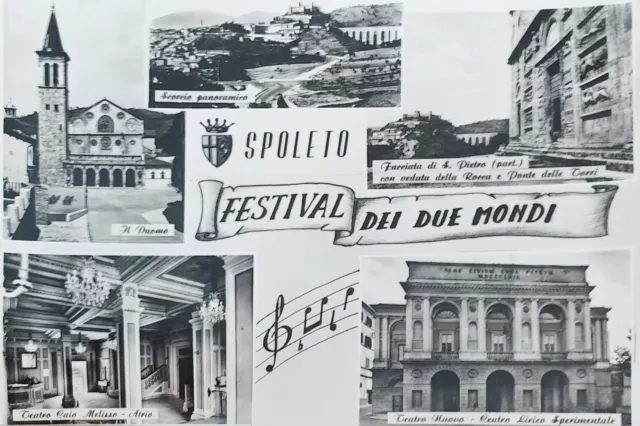 Cartolina - Spoleto - Festival dei Due Mondi - 1960 ca.