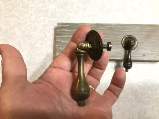 RARE 17th/18th Century William and Mary Pair of ORIGINAL drop pulls!