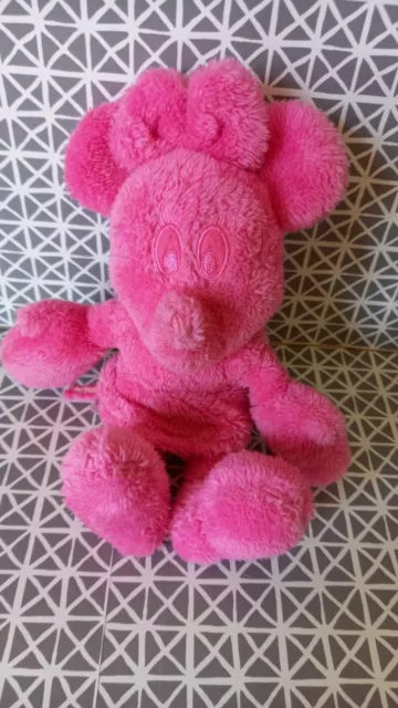 Peluche doudou Minnie tout rose robe 20 cm Disney Nicotoy