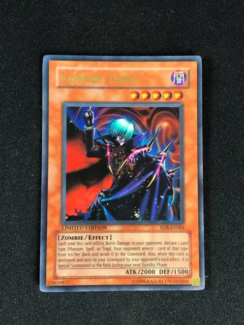 Yugioh Vampire Lord Rds-Ense4 Ultra Hp/Creases