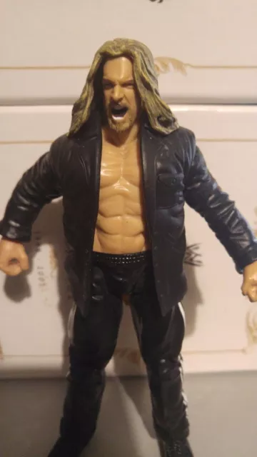 WWE The Game Triple-H Jakks Pacific 2003 WWF Wrestling mit Lederjacke