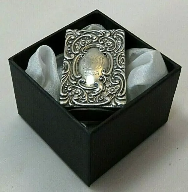 Victorian Solid silver matchbox holder & box. Splendid  gift .  Free UK postage.