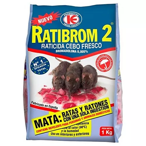 Bolsa Cebo Veneno Fresco Ratibrom 1 Kg