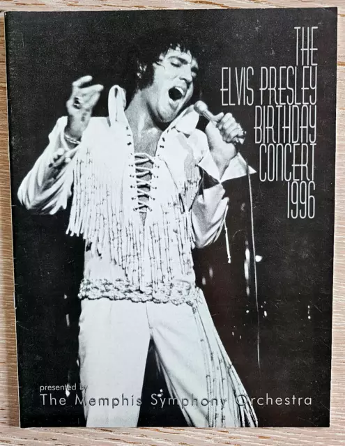 The Elvis Presley Birthday Concert January 6, 1996 Program Memphis Usa