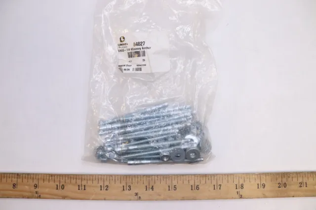 (25-Pk) Lawson Wedge Type Stud Bolt Anchor Steel 1/4" x 3-1/4" 84027