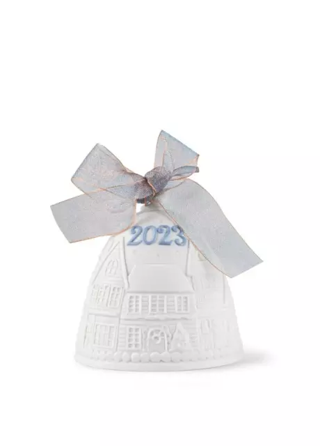 Lladro Ltd Ed 2023 Annual Blue Christmas Bell #18472 Brand New In Box Save$ F/Sh