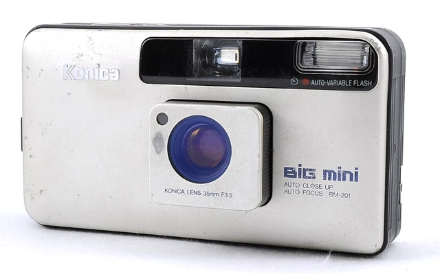 KONICA BIG MINI F 35mm F2.8 Compact Film Camera w/ Box Manual