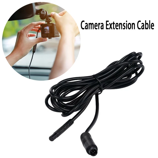Reverse Camera Cable Convenient Flame-retardant 4-pin Car Dash Camera Cord