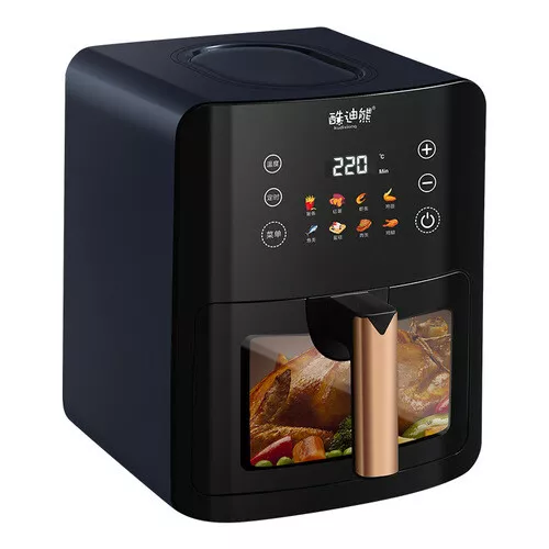 Air Fryer 6L Digital Visible Oven Oil Free Low Fat Healthy Frying Cooker 1500W