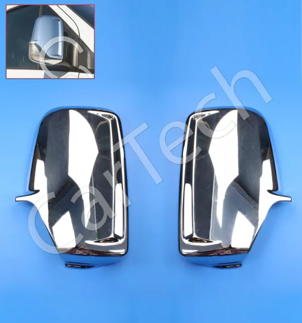 For Mercedes Sprinter Abs Chrome Wing Side Mirror Covers Caps 2006-2016