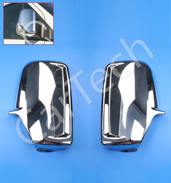 For Mercedes Sprinter Abs Chrome Wing Side Mirror Covers Caps 2006-2016