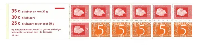 Niederlande Markenheftchen Postzegelboekje PB 14A NVPH