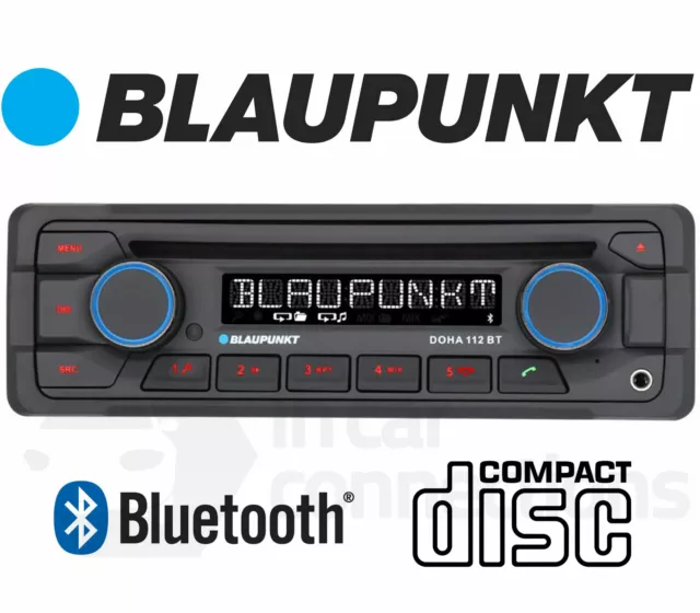 Blaupunkt Doha 112 BT Autoradio Stereo CD Wiedergabe Bluetooth USB AUX Retro Original-Zubehör-Hersteller Optik