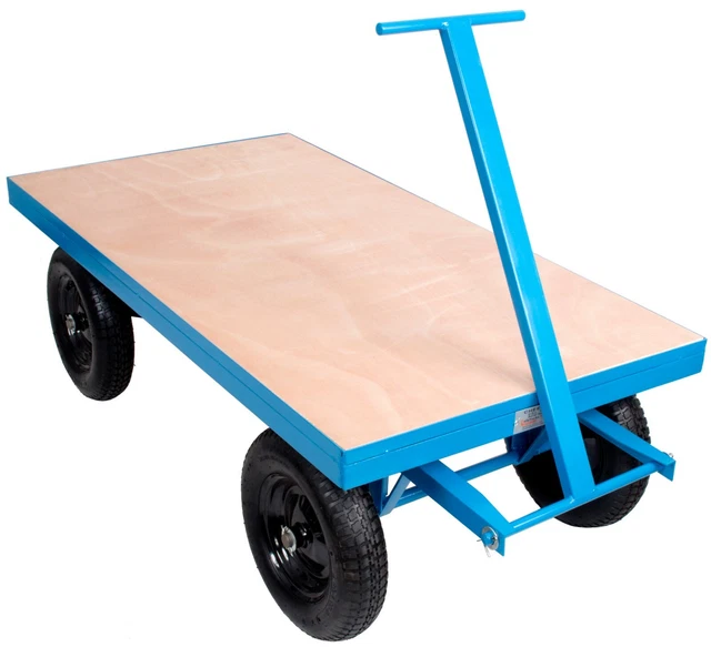 1000KG HEAVY DUTY Flat Bed Site Trolley Platform Hand Truck Cart