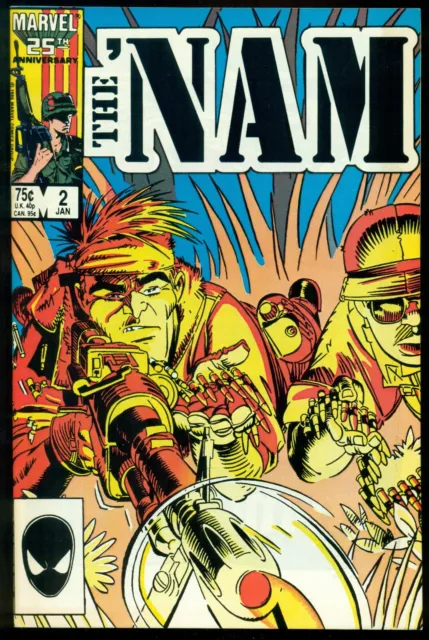 The 'Nam #2, Marvel Comics 25Th Anniversary, 1987, Nm- 9.2!