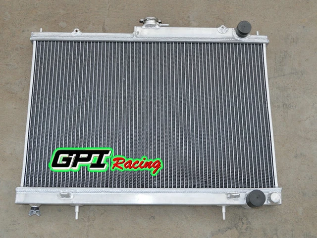 RADIATORE ALLUMINIO PER NISSAN SKYLINE R33 GTS GTST GTR R34 GTT RB25DET ...