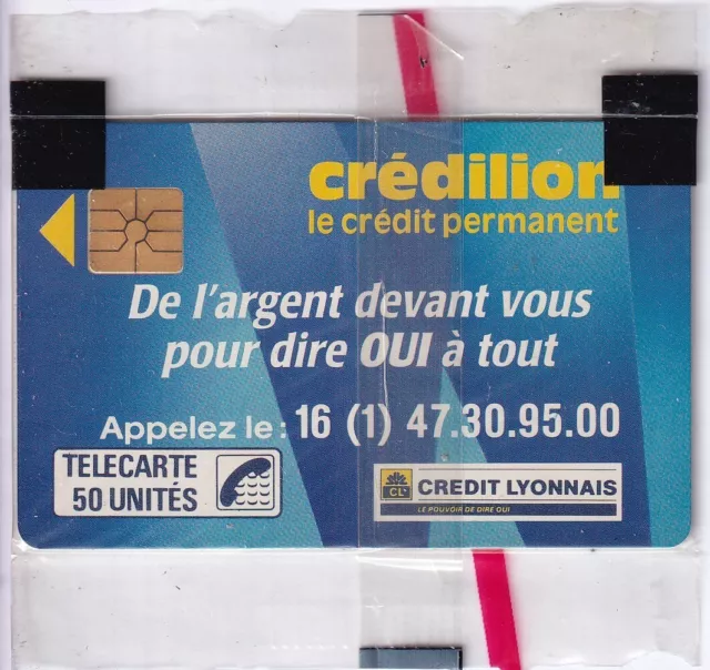 France Telecarte / Phonecard .. 50U F72 Gem1B Credilion 2271K Nsb/Neuve C.80€