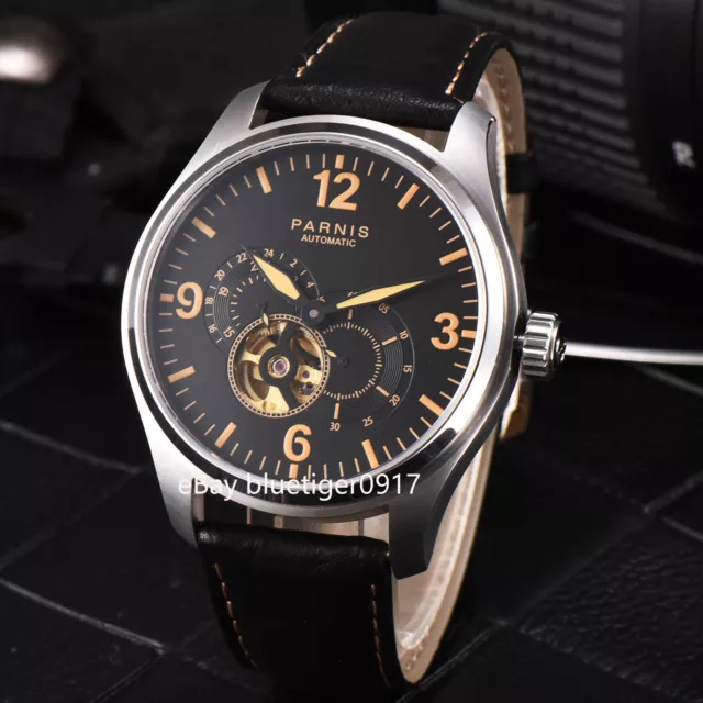 44mm Saphirglas Japan Automatische Movement PARNIS Herren Armbanduhren Watches
