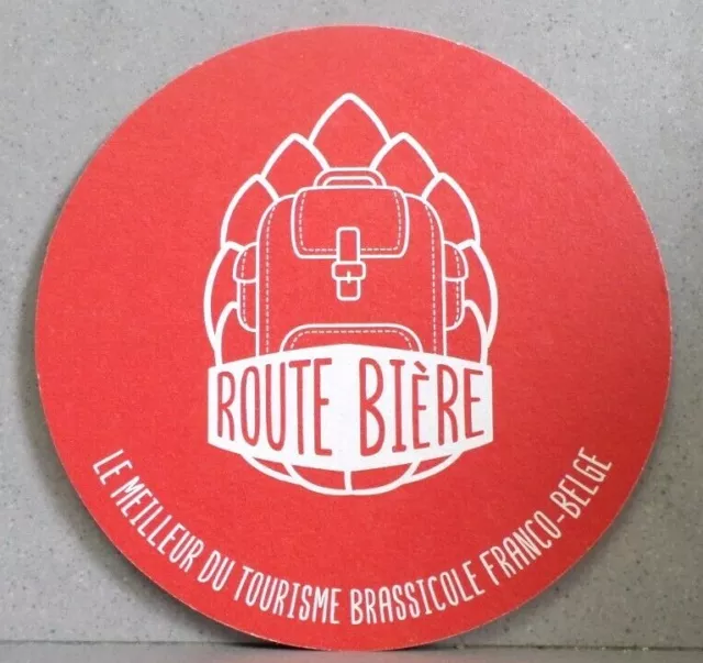 Sous bock "ROUTE BIERE" / Un circuit bière et vélo d'exception dans le nord