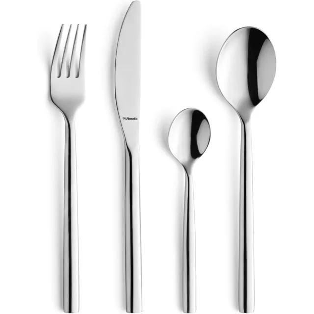 Amefa Premium Modern Carlton Cutlery Set 16 Piece Stainless Steel- 105400MM16B62