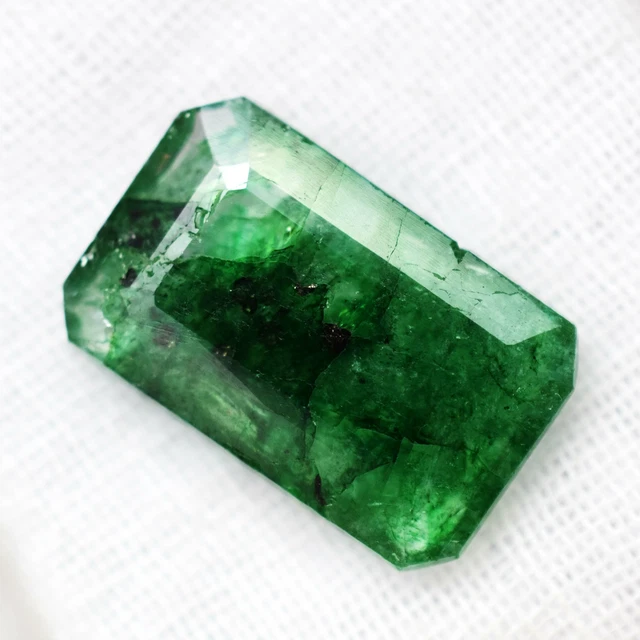 7.05 Cts Natural Zambian Green Emerald Radiant Cut  Certified Gemstone