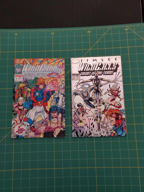 WILDCATS  #1 & #2 JIM LEE IMAGE Comics 1992 1st Appearance of Grifter