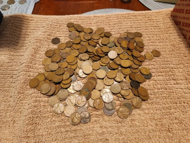 Wheat Pennies Mixed Rolls (3 Rolls) w/ 1 Silver Barber Dime & 1 1943 Steel Penny