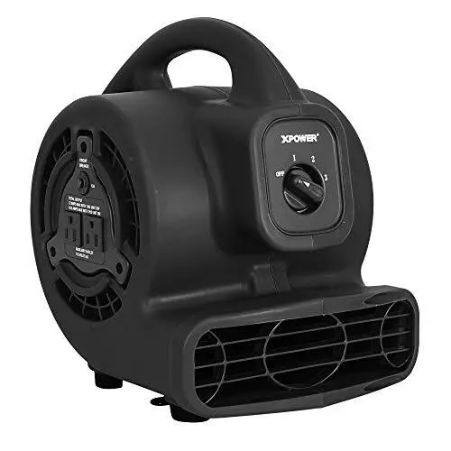 P-80A Mini Mighty 138 W 600 CFM Centrifugal Air Mover, Carpet Dryer, Floor