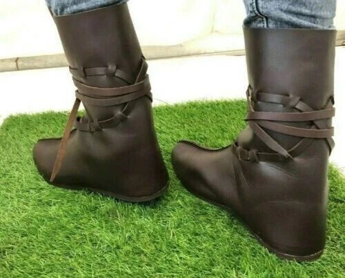 Bottes Viking Rosenberg Bottes en cuir médiévales Cadeau d'Halloween Cadeau... 3