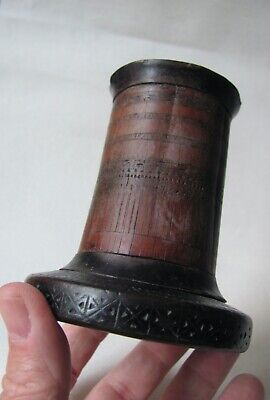 Antique Batak Tagan Etched Bamboo Lime Tube / Container from Indonesia (Sumatra) 3