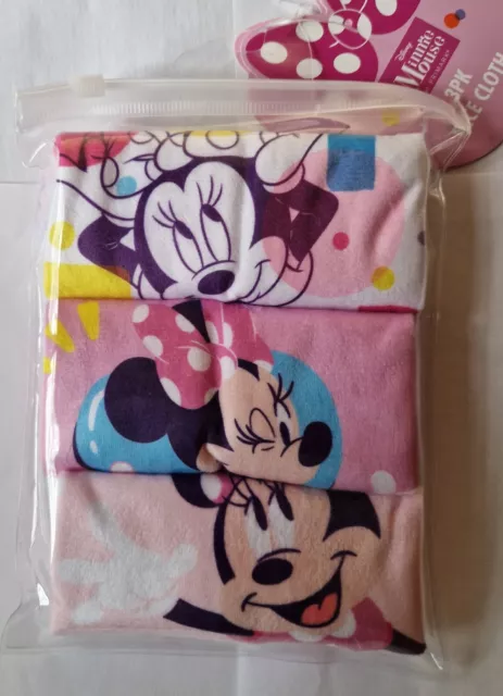 Lot De 3 Lingettes Nettoyantes Pour Le Visage Minnie