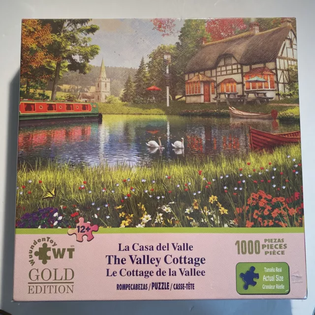 Jigsaw Puzzle 1000 Pieces Gold Edition "The Valley Cottage" by Wuundentoy zad