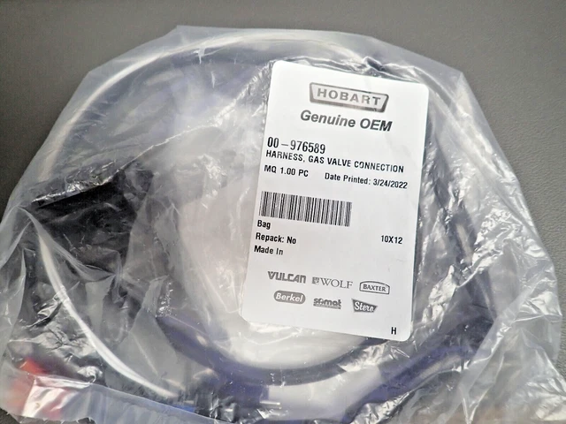 1 - Vulcan Hart 00-976589 WIRING HARNESS, GAS VALVE CONNECTION