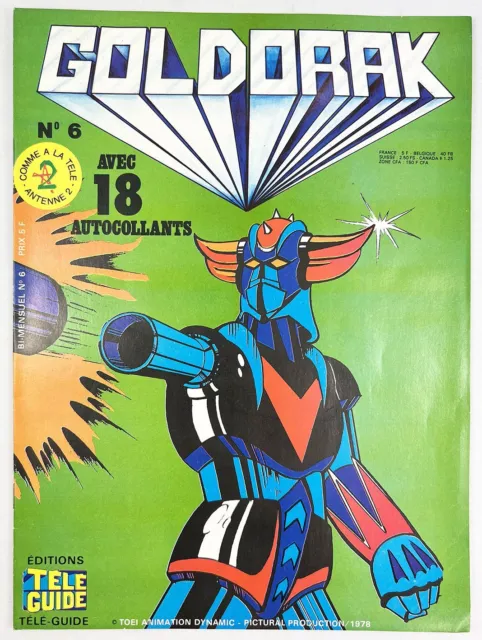 Goldorak - Editions Télé-Guide - Bi-mensuel (avec 18 autocollants & poster) n°06